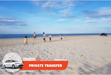 Private transfer between the Pilgrimage Village and Thuan An beach